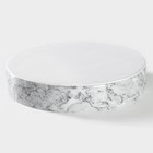 Блюдо из мрамора Magistro Marble, d=25 см - фото 4407762