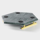 Поднос Magistro Marble, 25×29 см, мрамор, цвет изумрудный - Фото 4