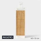 Менажница Magistro Forest dream, 3 секции, 40×10 см, акация, мрамор - Фото 1