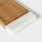 Менажница Magistro Forest dream, 3 секции, 40×10 см, акация, мрамор - Фото 5