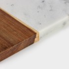 Доска для подачи Magistro Forest dream, 25×18 см, акация, мрамор - Фото 5