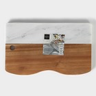 Доска для подачи Magistro Forest dream, 33×20 см, акация, мрамор - Фото 6