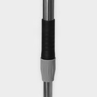 Окномойка с насадкой из микрофибры Raccoon, гибкая, стальная телескопическая ручка, 28×2,5×80(117) см, цвет чёрный - фото 8050851