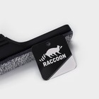 Окномойка с насадкой из микрофибры Raccoon, гибкая, стальная телескопическая ручка, 28×2,5×80(117) см, цвет чёрный - фото 8050852