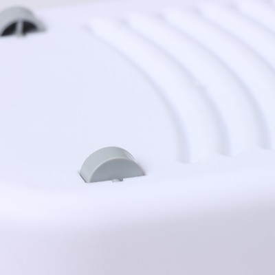 Ведро для уборки складное, 17 л, 55×25×20 см, дно 45×15 см, белое