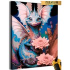 Картина по номерам «Дракон с цветами» 40 × 50 см - фото 3253297