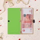 Конверт деревянный "С Днём Рождения!" ручная работа, светлый, торт, 16,5х8 см - фото 23504524