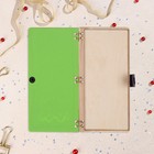 Конверт деревянный "С Днём Рождения!" ручная работа, светлый, торт, 16,5х8 см - фото 23504525