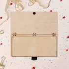 Конверт деревянный "От всего сердца!" ручная работа, светлый, сердце, 16,5х8 см 10221322