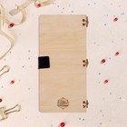 Конверт деревянный "С Юбилеем!" ручная работа, светлый, бабочки, 16,5х8 см - фото 23504610