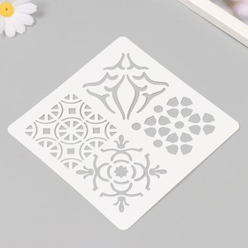 Пластиковый трафарет для творчества «Плитка нежность»,15×15 см