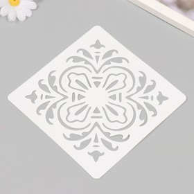 Пластиковый трафарет для творчества «Плитка изящная», 15×15 см