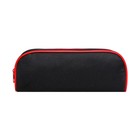 Пенал мягкий, 1 отделение, 80 х 210 х 40 мм, объёмный, ПМ1о-24, Calligrata Black, чёрный/красный - фото 23363462