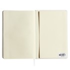 Ежедневник недатированный А5, 160 листов MEGAPOLIS VELVET, твёрдая обложка, искусственная кожа, ляссе, на резинке, тонированный блок 70 г/м2, белый - фото 23441195