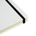 Ежедневник недатированный А5, 160 листов MEGAPOLIS VELVET, твёрдая обложка, искусственная кожа, ляссе, на резинке, тонированный блок 70 г/м2, белый - фото 23353361