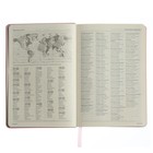 Ежедневник недатированный А5, 160 листов MEGAPOLIS VELVET, твёрдая обложка, искусственная кожа, ляссе, на резинке, тонированный блок 70 г/м2, зефирный розовый - фото 23353394