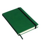 Ежедневник недатированный А5, 160 листов MEGAPOLIS VELVET, твёрдая обложка, искусственная кожа, ляссе, на резинке, тонированный блок 70 г/м2, зелёный - Фото 2