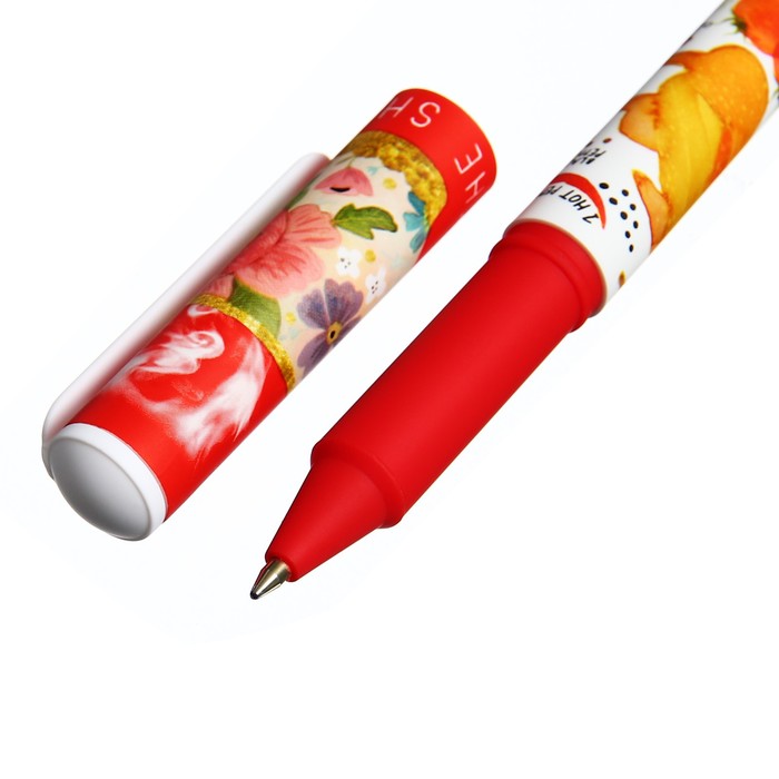 Ручка шариковая DreamWrite "Славянская трапеза", корпус Soft Touch, 0.7 мм, синие чернила, в футляре, МИКС