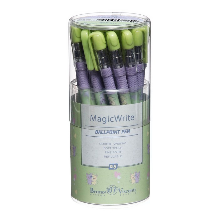Ручка шариковая MagicWrite "Обнимашки. Мышки", корпус Soft Touch, 0.5 мм, синие чернила