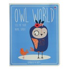 Тетрадь 48 листов в клетку CUTE OWLS, обложка мелованный картон, матовая ламинация Soft Touch, МИКС - фото 23353618