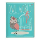 Тетрадь 48 листов в клетку CUTE OWLS, обложка мелованный картон, матовая ламинация Soft Touch, МИКС - фото 23353622