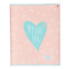 Тетрадь 48 листов в клетку MY LOVE, обложка мелованный картон, выборочный УФ-лак, конгрев, МИКС - фото 23353641