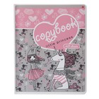 Тетрадь 48 листов в клетку "Девочка и единорог", обложка мелованный картон, матовая ламинация Soft Touch, МИКС - фото 23353677