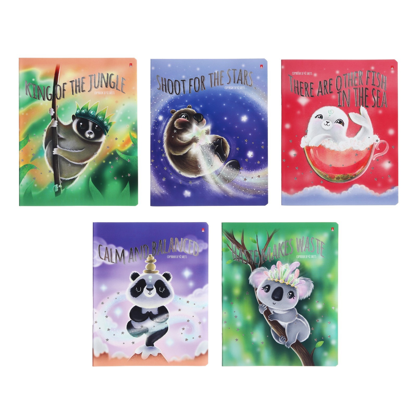 Тетрадь 48 листов в клетку \"Милота зашкаливает\", обложка мелованный ...