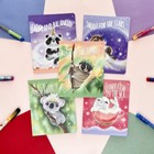 Тетрадь 48 листов в клетку "Милота зашкаливает", обложка мелованный картон, матовая ламинация Soft Touch, фольгирование, МИКС - фото 23353715