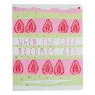 Тетрадь 48 листов в клетку "Ягодный тортик", обложка мелованный картон, матовая ламинация Soft Touch, фольгирование, МИКС - фото 23353745