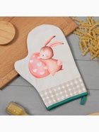 Варежка - прихватка «Этель. Пасхальный кролик», 20×28 см, саржа, 100% хлопок, ватин 250 г/м² - Фото 3