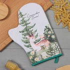 Прихватка-варежка «Этель. Лесная сказка», 20×28 см, белая - Фото 2