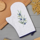 Варежка - прихватка «Этель. Олива», 20×28 см, саржа, 100% хлопок, ватин 250 г/м² - Фото 2