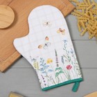 Варежка - прихватка «Этель. Полевые цветы», 20×28 см, саржа, 100% хлопок, ватин 250 г/м² - Фото 1