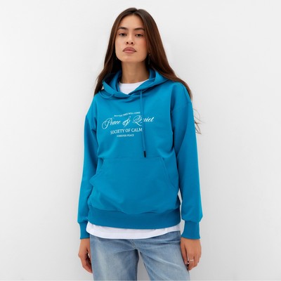 Толстовка женская MIST Peace, размер 2XL, голубая