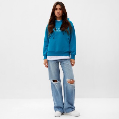 Толстовка женская MIST Peace, размер 50 (2XL), голубая