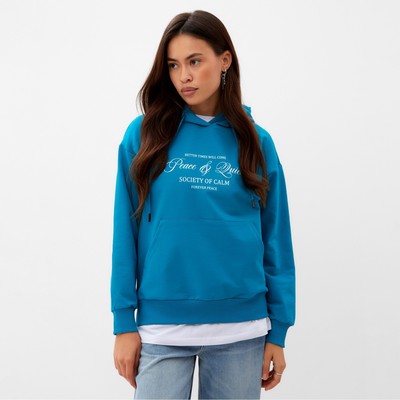 Толстовка женская MIST Peace, размер 50 (2XL), голубая
