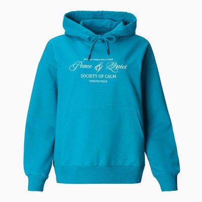 Толстовка женская MIST Peace, размер 50 (2XL), голубая
