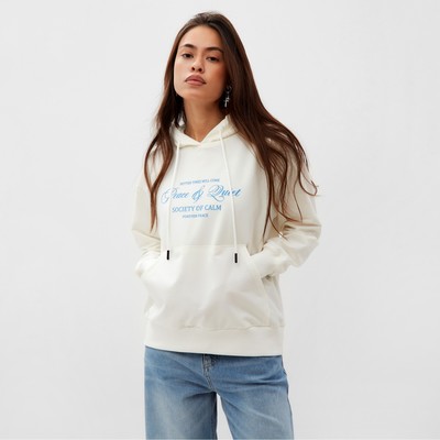 Толстовка женская MIST Peace, размер XL, молочная