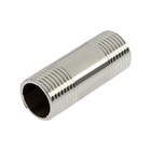Бочонок ZEIN, 1/2", длина 50 мм, наружная резьба, нержавеющая сталь, фасовка 5 шт. (комплект 5 шт) - фото 24459360