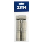 Бочонок ZEIN, 3/4", длина 50 мм, наружная резьба, нержавеющая сталь, фасовка 5 шт. 10223995 - фото 14550494