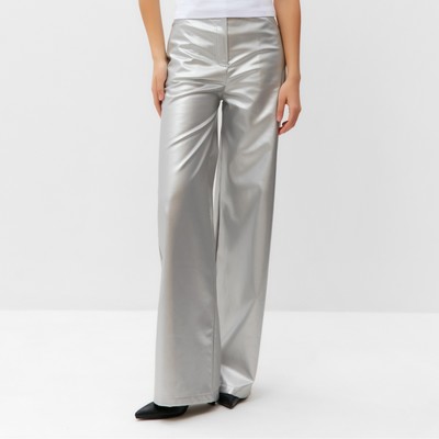 Брюки женские MIST Celebration, размер 50, серебряные