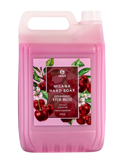 Жидкое крем-мыло Grass Milana «Спелая черешня», 5 л