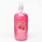 Жидкое крем-мыло Milana спелая черешня с дозатором 1л - Фото 3