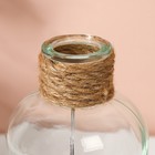 Ваза для цветов стекло, прозрачная, 500 мл. - Фото 3