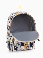 Набор: рюкзак школьный и пенал, с карманами, с принтом, размер 29×12×41 см, белый/серый - фото 52064469