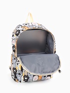 Набор: рюкзак школьный и пенал, с карманами, с принтом, размер 29×12×41 см, белый/серый - фото 52064471