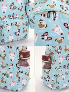 Рюкзак школьный «Собаки», с пеналом, 29×12×41 см, голубой - Фото 8