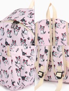 Рюкзак школьный «Котик», с пеналом, 29×12×41 см, розовый - Фото 2