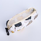 Рюкзак школьный из текстиля на молнии, 3 кармана, пенал, цвет белый/разноцветный - фото 11073366